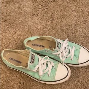 Mint green converse